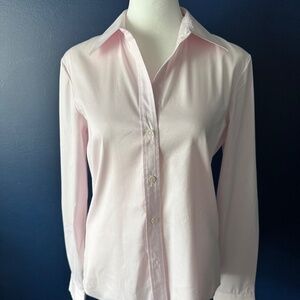 THEORY Classic Button-Down Shirt | Pale Pink | Luxe Staple Piece